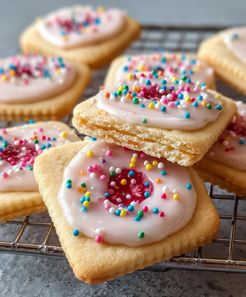 Frosted Pop-Tart Cookies - Easy Homemade Treats