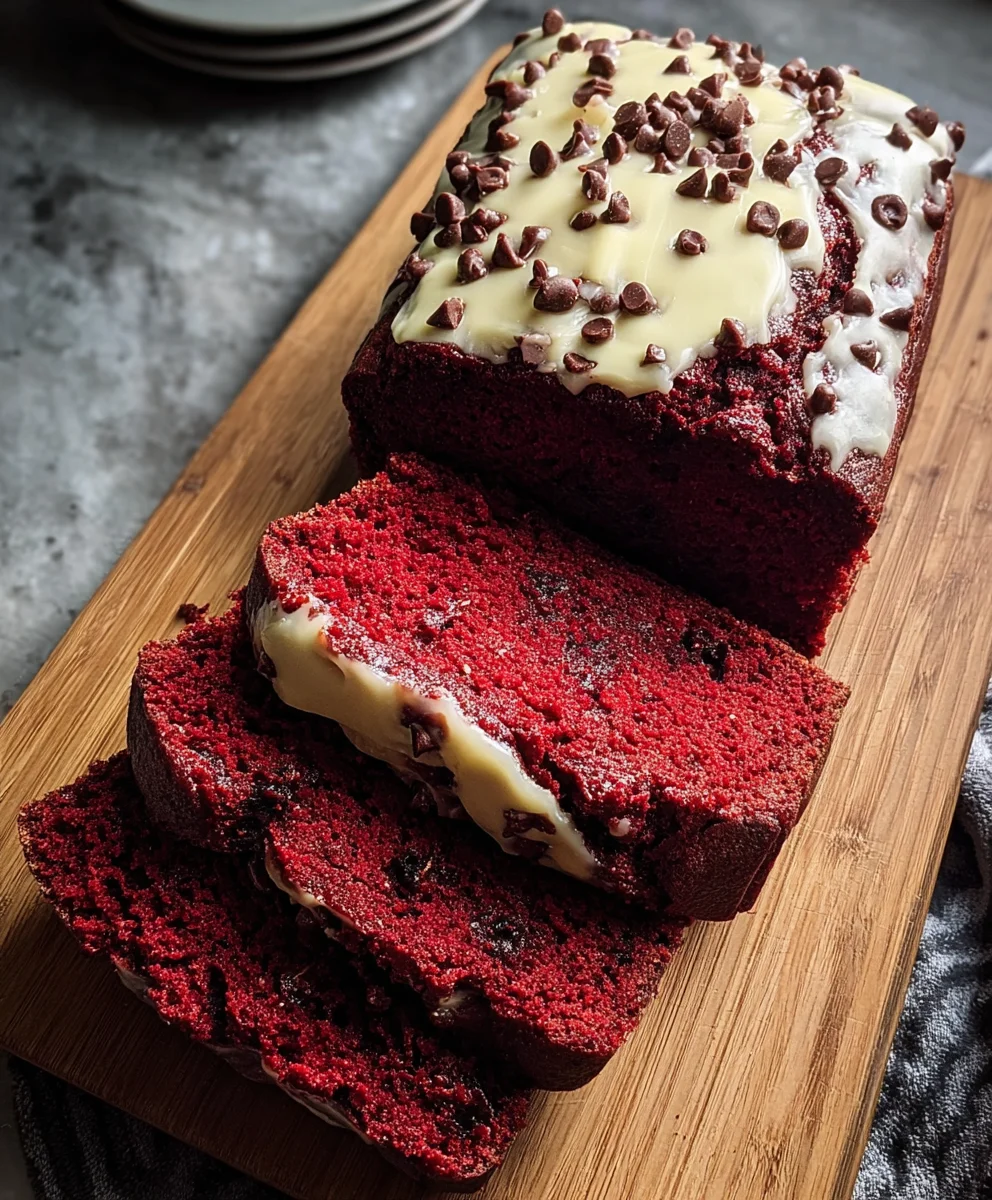 Red Velvet Banana Bread Recipe - Deliciously Easy