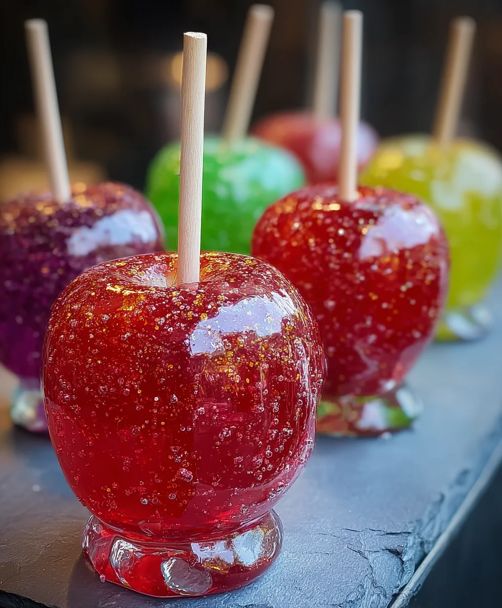 Jolly Rancher Candy Apples-Easy Homemade Treat