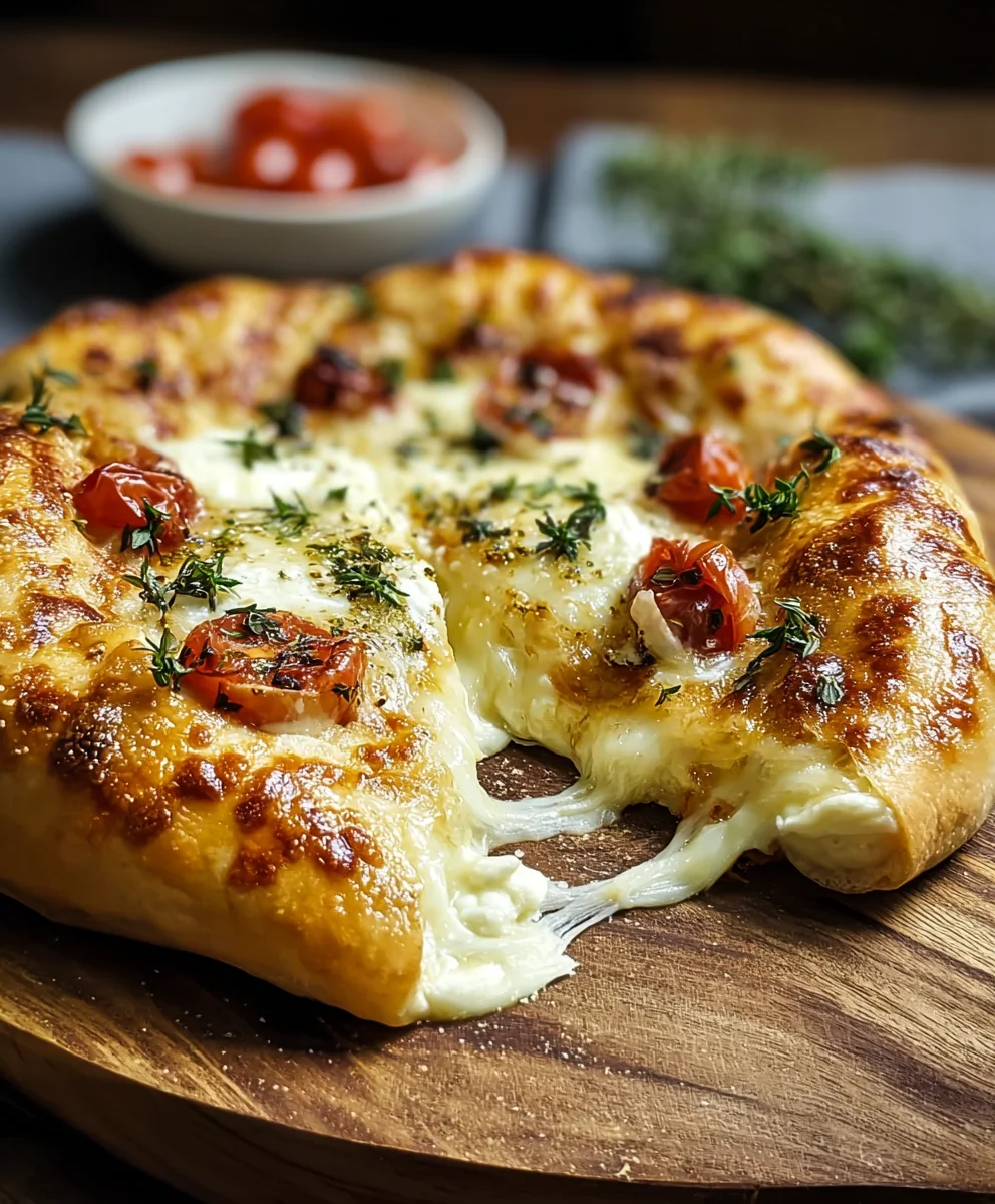 Gooey Stuffed Brie Cheese Pizza Recipe-Ultimate Comfort Food