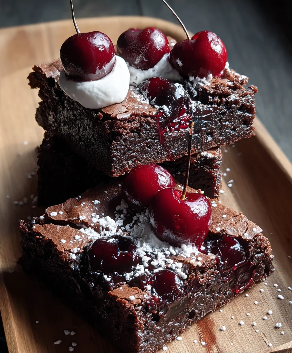 Small Batch Black Forest Brownies-Decadent Dessert