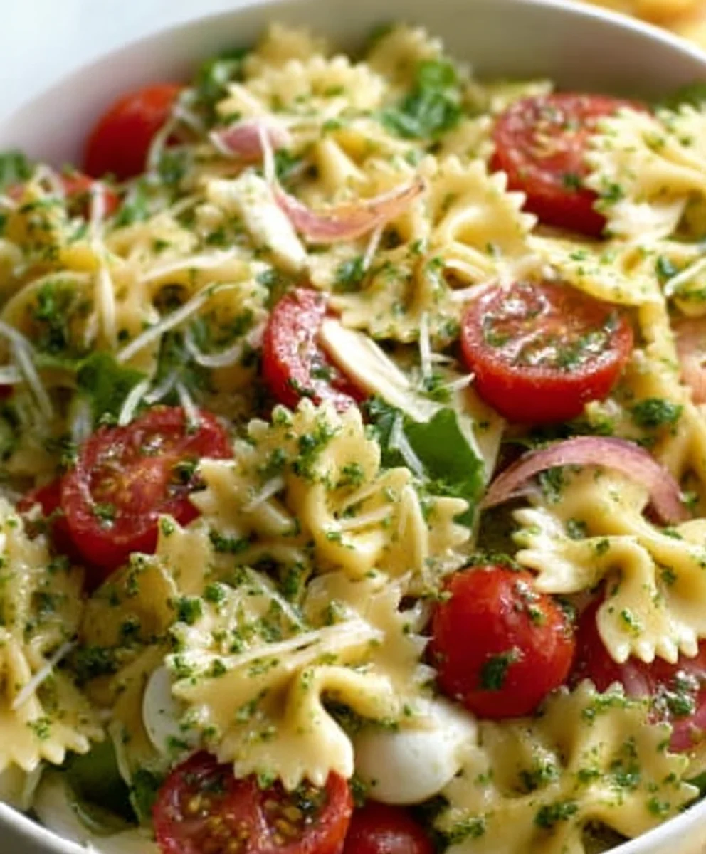 Easy Bow Tie Pasta Salad Recipe- Crowd Pleaser
