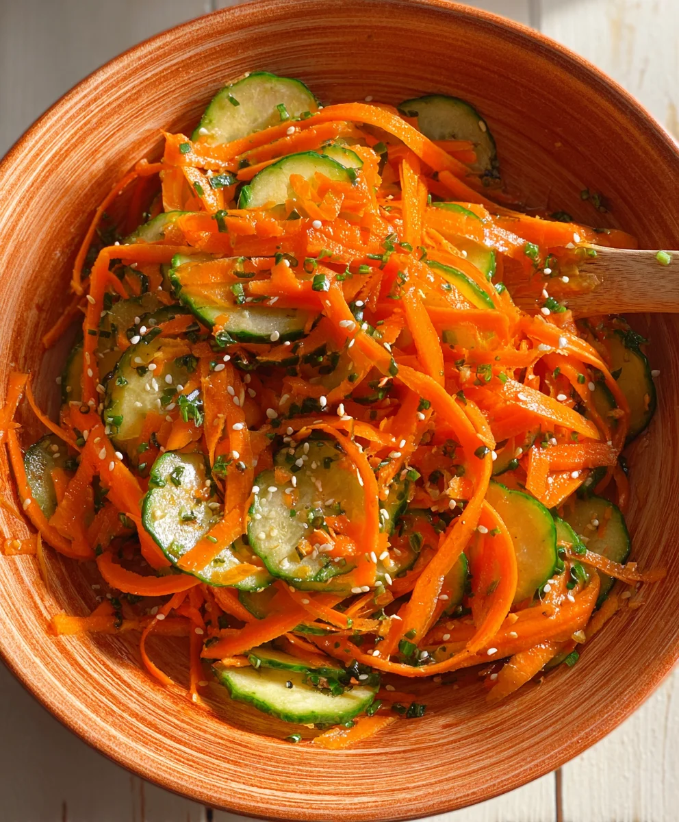 Refreshing Cucumber Carrot Salad Recipe