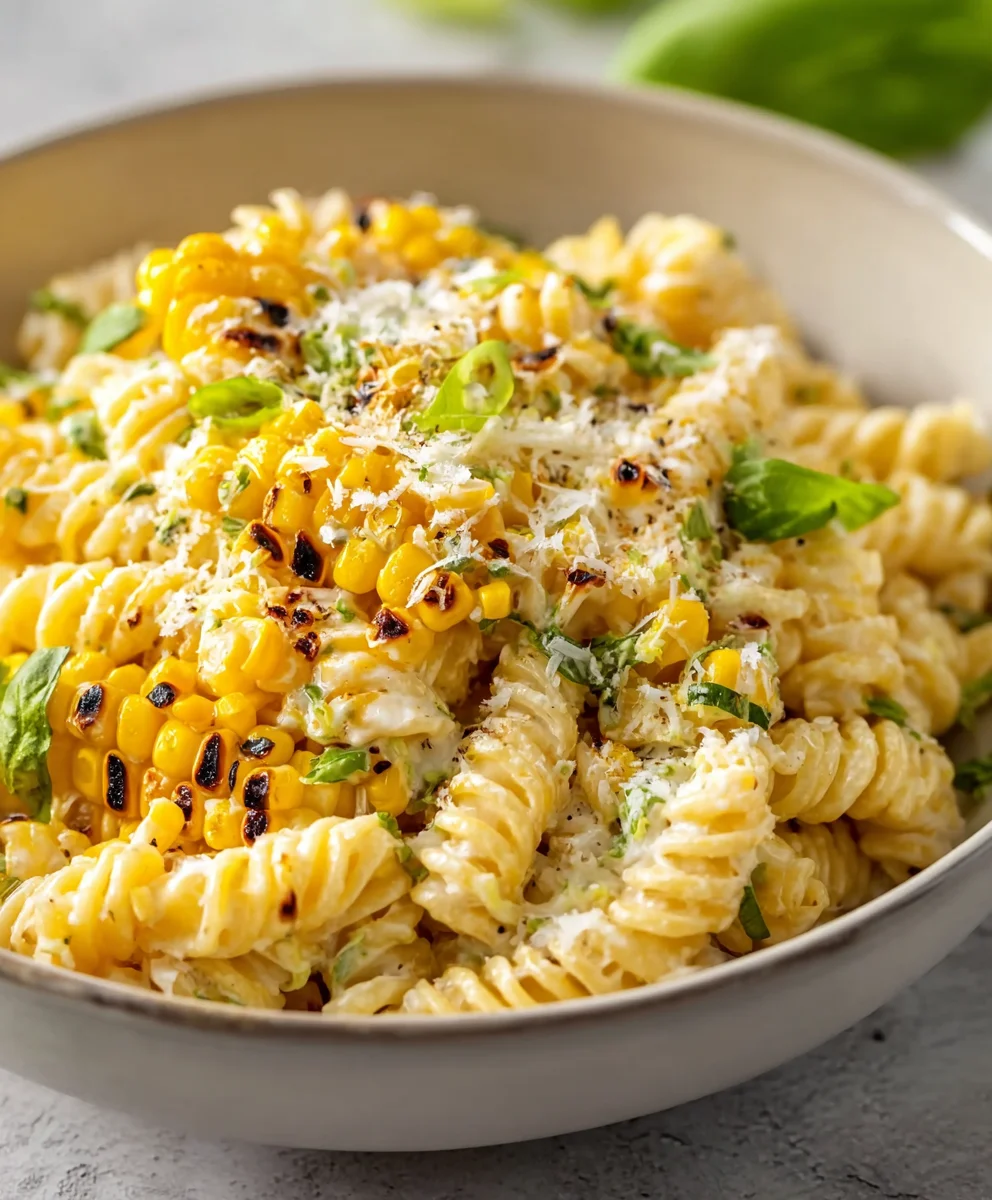 Creamy Street Corn Pasta Salad - Easy Summer Side