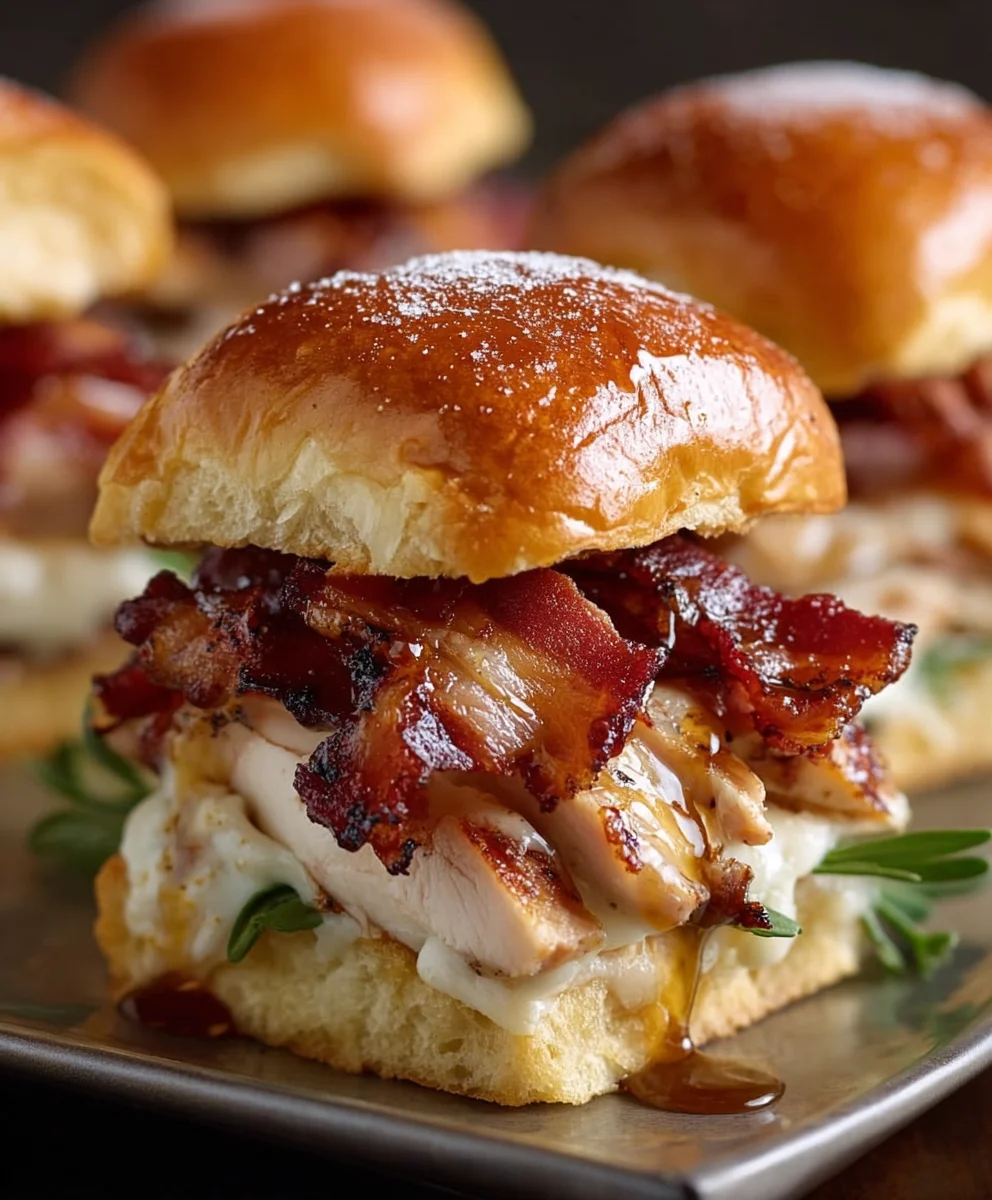 Maple Chicken Beef Beef Bacon Sliders-Easy Dinner