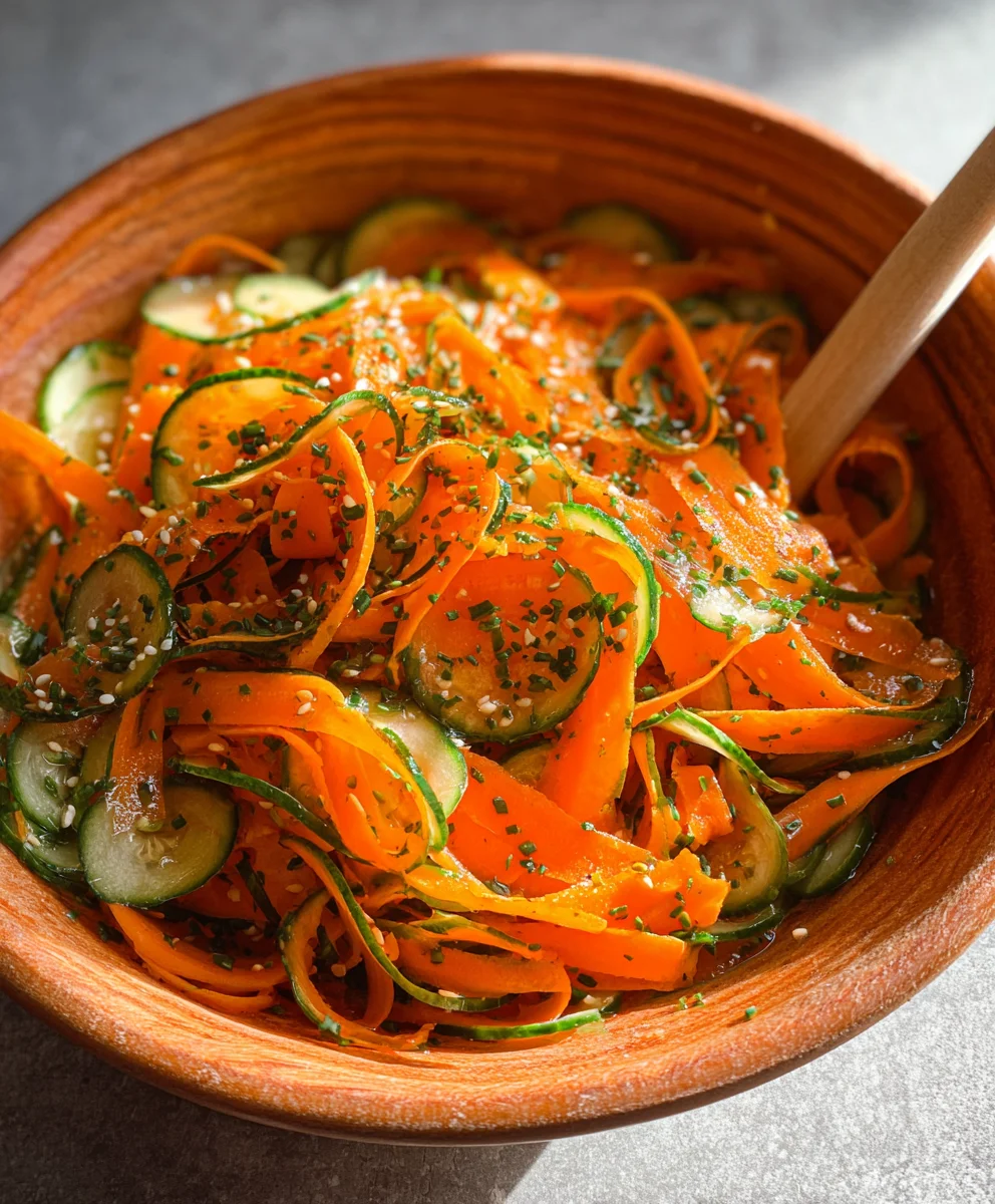 Refreshing Cucumber Carrot Salad Recipe