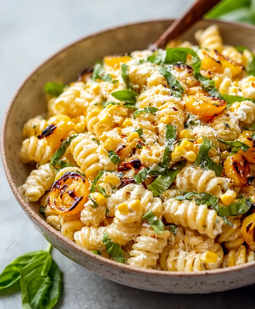 Creamy Street Corn Pasta Salad - Easy Summer Side