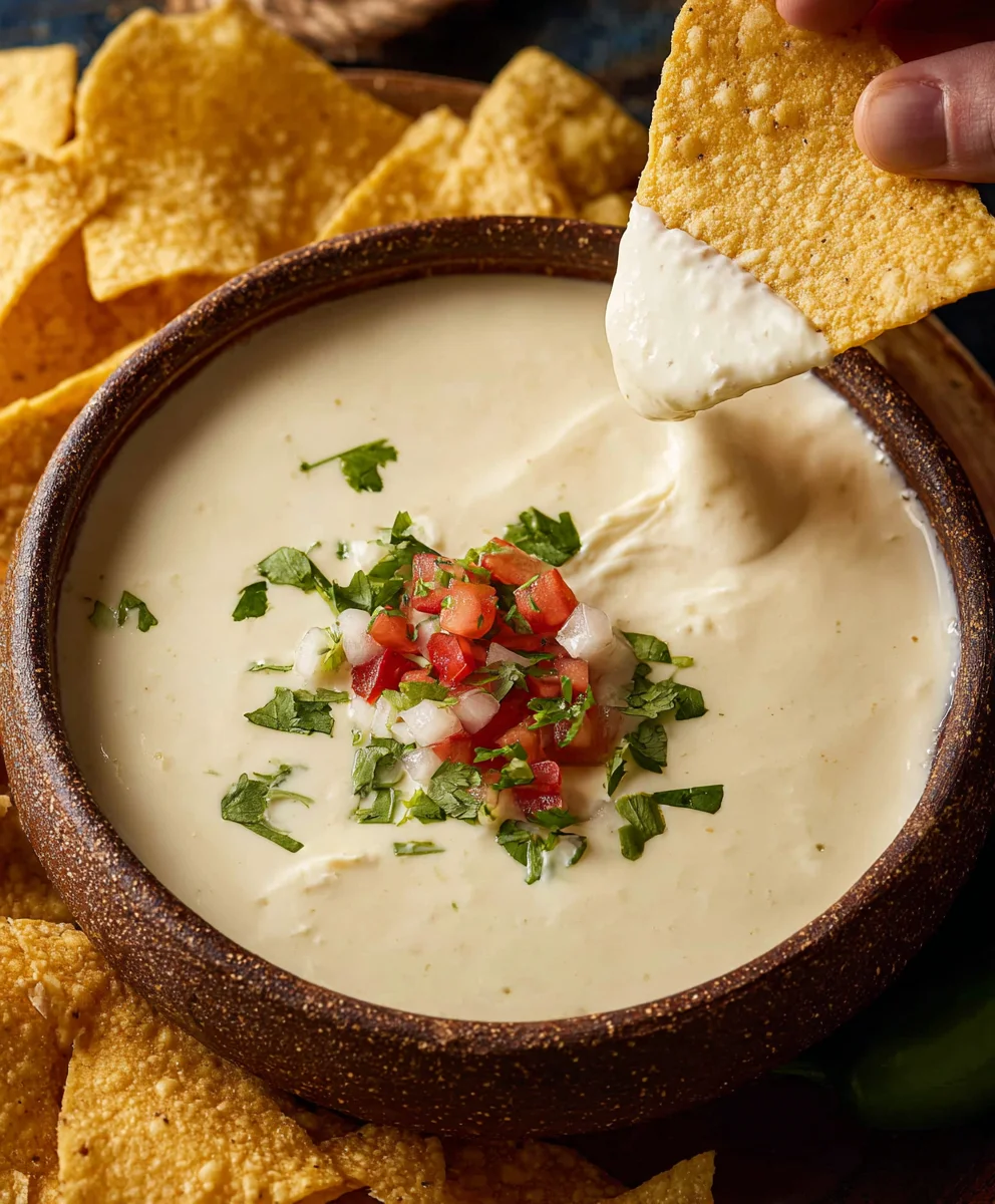 Easy Queso Blanco Cheese Dip Recipe-Restaurant Style