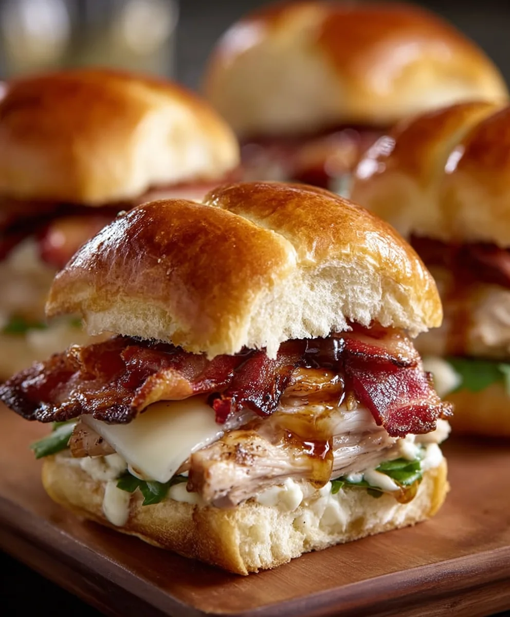 Maple Chicken Beef Beef Bacon Sliders-Easy Dinner