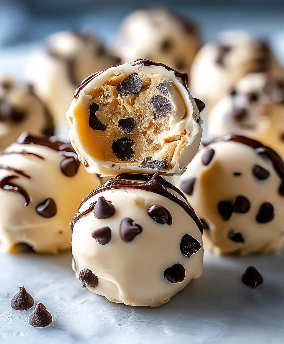 Greek Yogurt Peanut Butter Bites Chocolate Chips Recipe