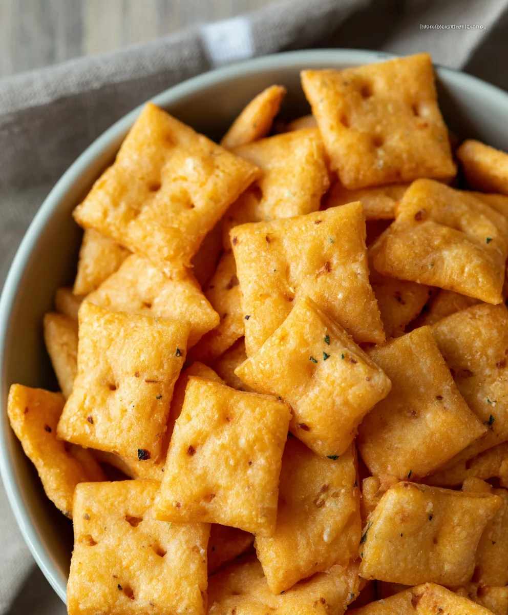Gluten Free Cheez Its-Homemade Crispy Cheese Crackers
