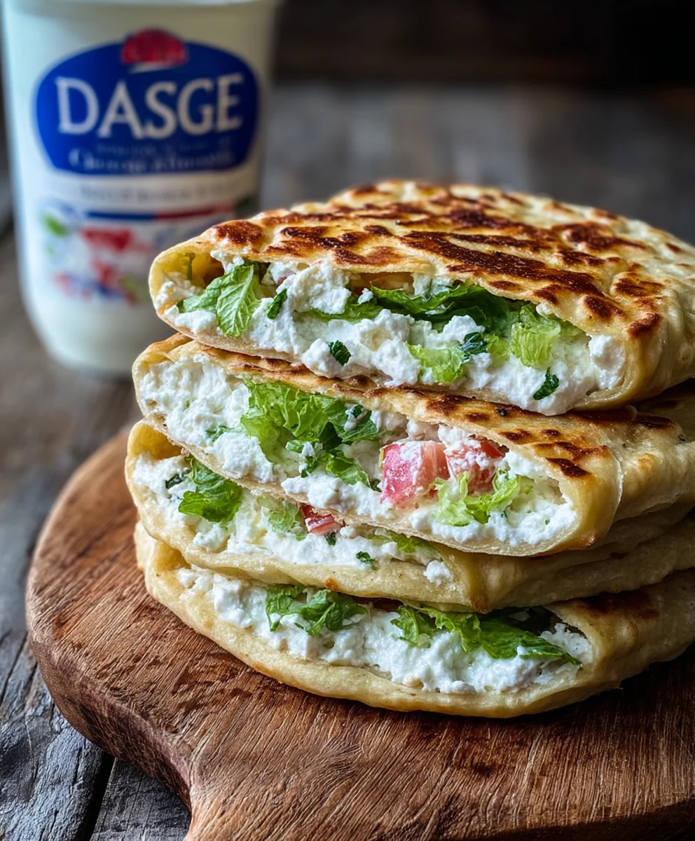 Easy Two Ingredient Cottage Cheese Flatbread