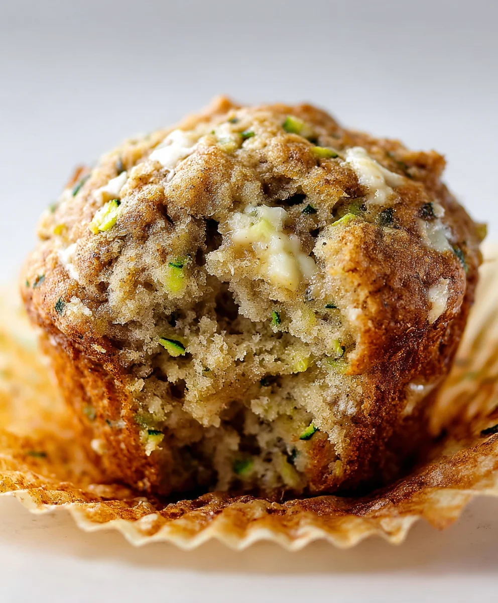 Moist Banana Zucchini Muffins-Healthy & Delicious