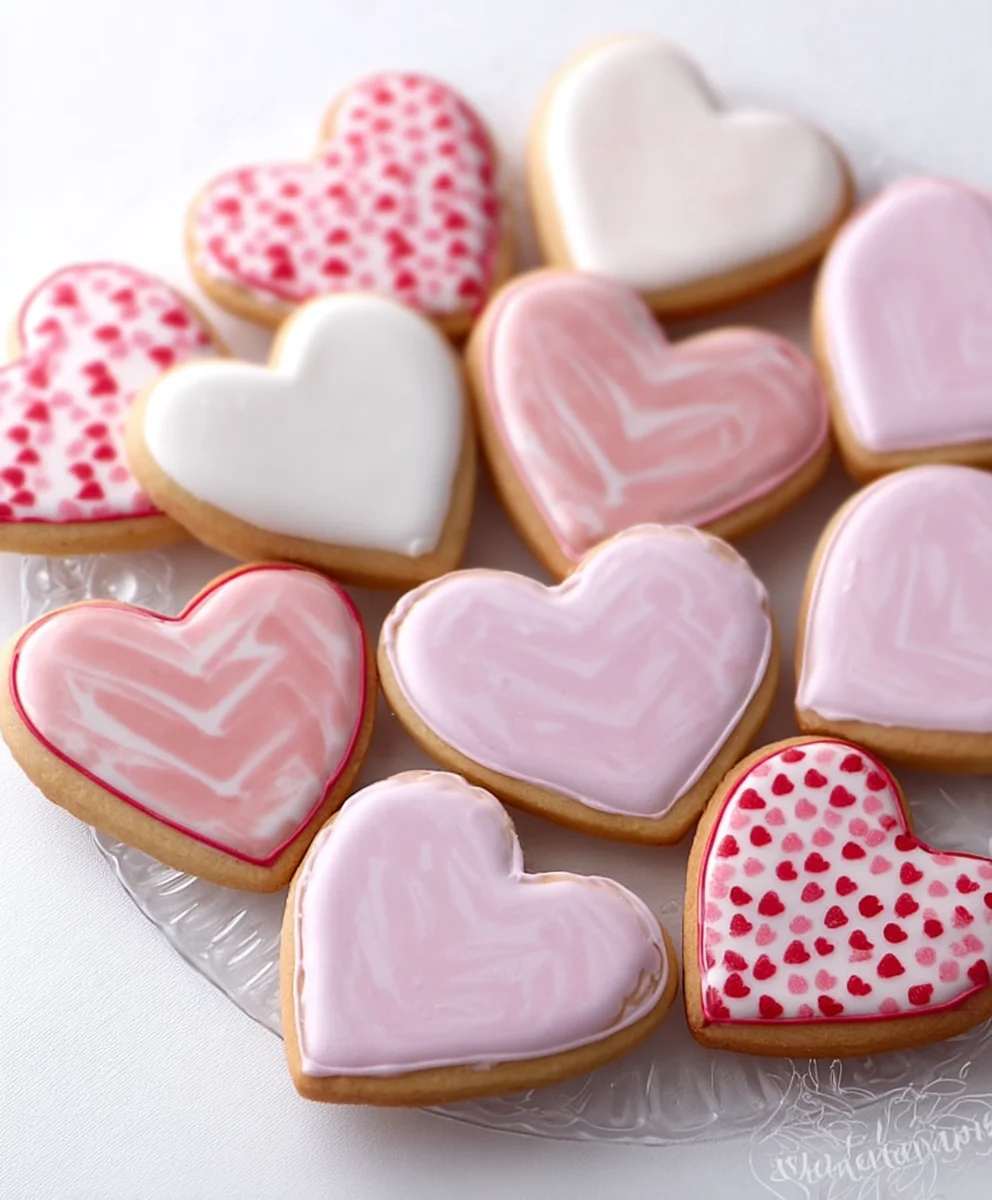 Easy Vnon-alcoholic alentine's Day Cookies-Royal Icing Decor