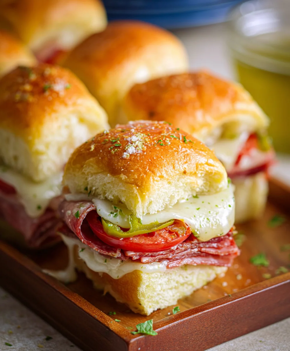 Beef Italian Sub Sliders - Quick & Easy Party Bites
