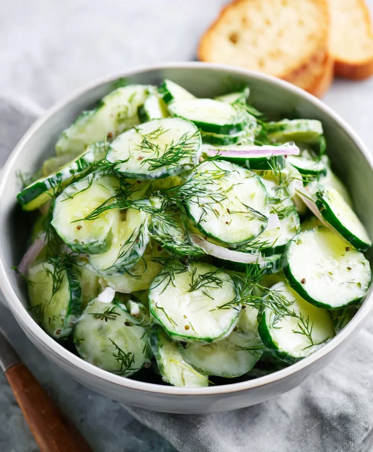 Refreshing Cucumber Dill Salad- Easy & Delicious Recipe