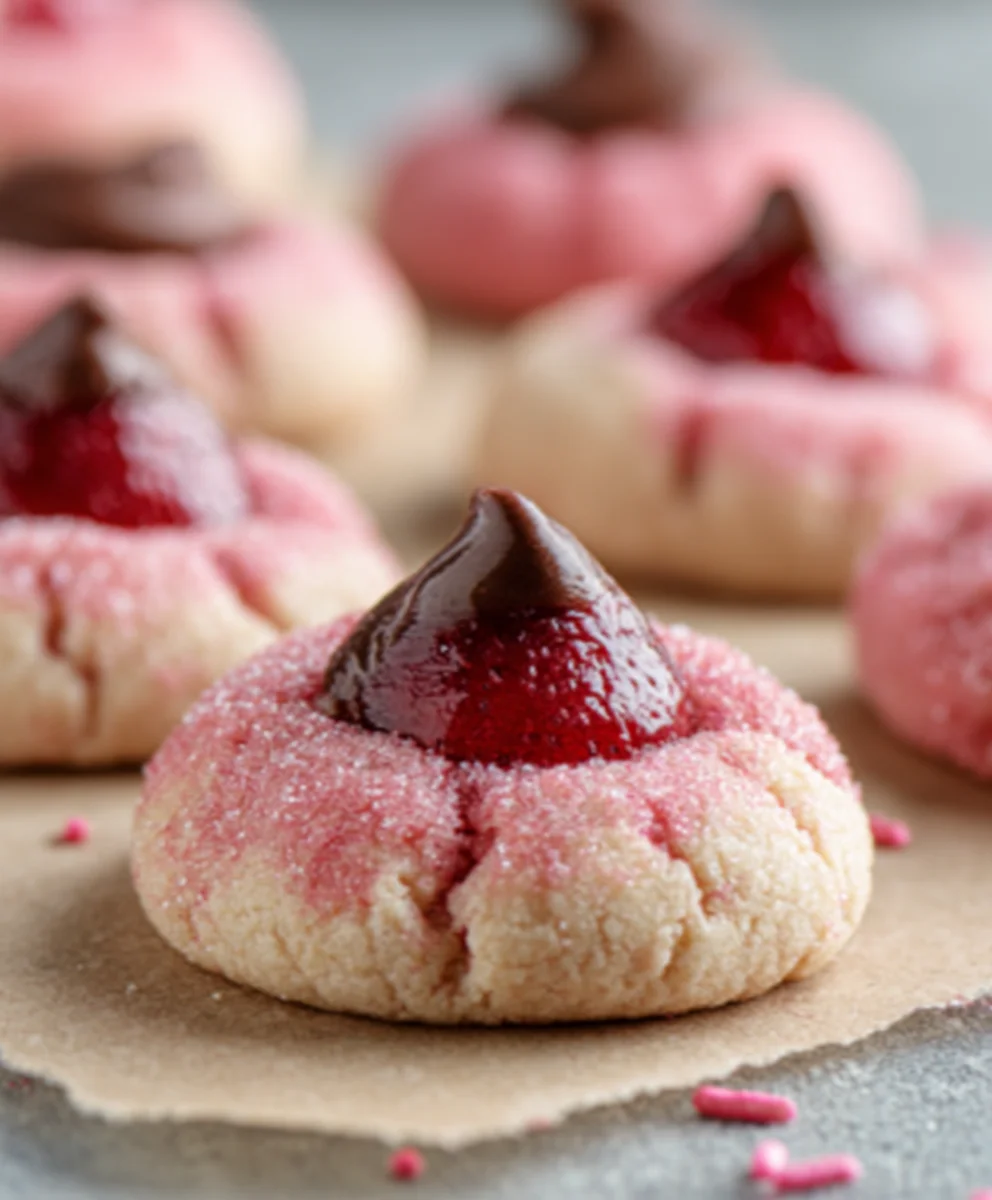 Strawberry Kiss Cookies-Easy Sweet Treat