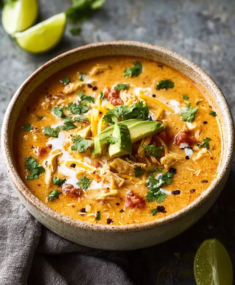 Creamy Chicken Enchilada Soup-Quick & Easy Recipe