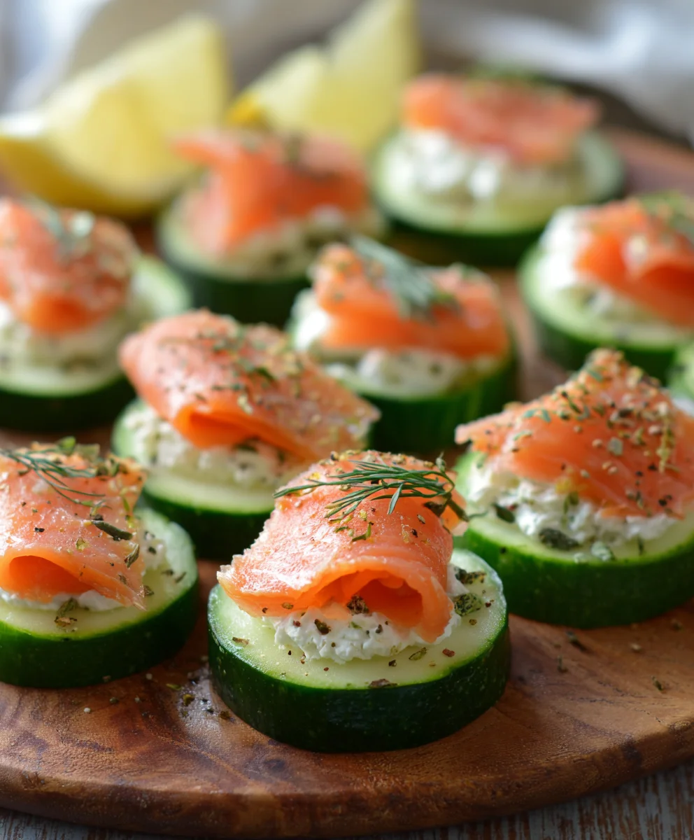 Cucumber Smoked Salmon Bites-Easy Appetizer