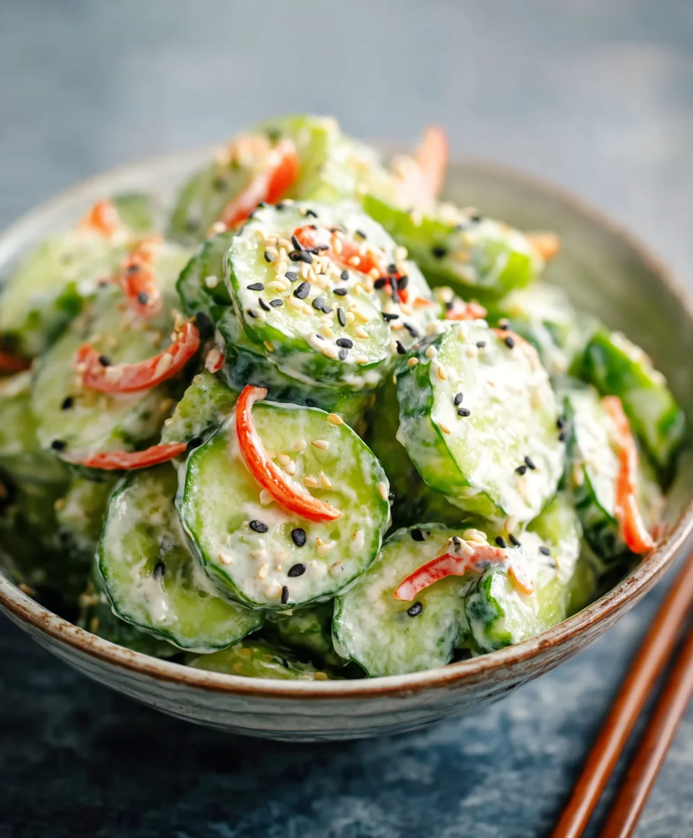 Easy California Roll Cucumber Salad-Fresh Flavors