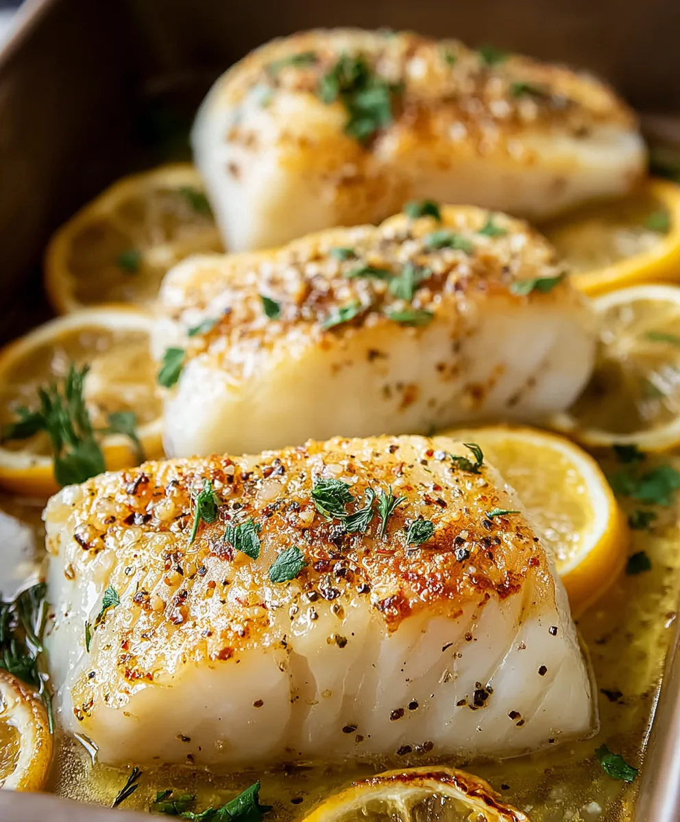 Lemon Garlic Butter Baked Cod - Easy & Delicious