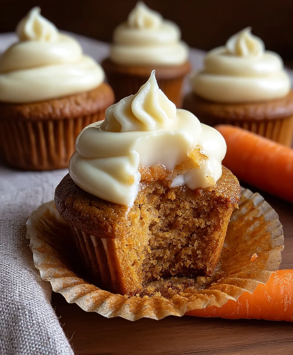 Carrot Cheesecake Cupcakes-Decadent Dessert
