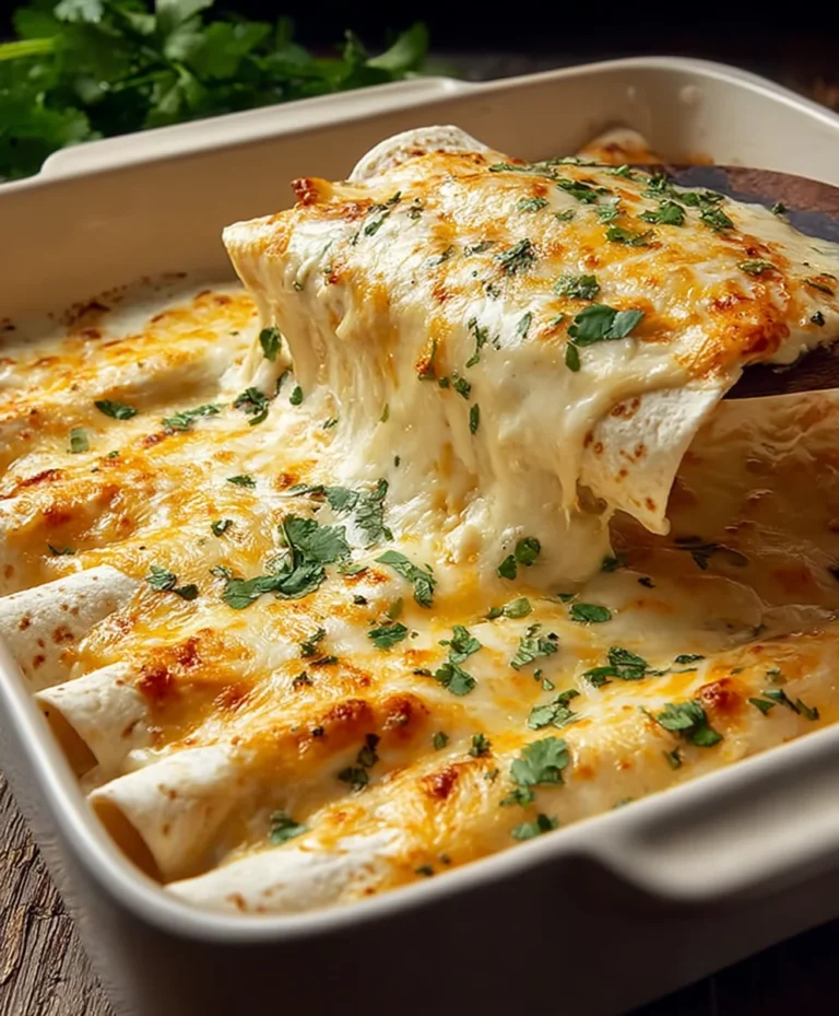 Easy White Chicken Enchiladas- Quick & Creamy Recipe