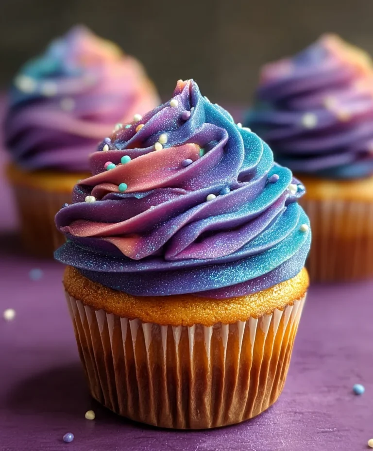 Galaxy Cupcakes – Easy Stellar Swirl Dessert Recipe