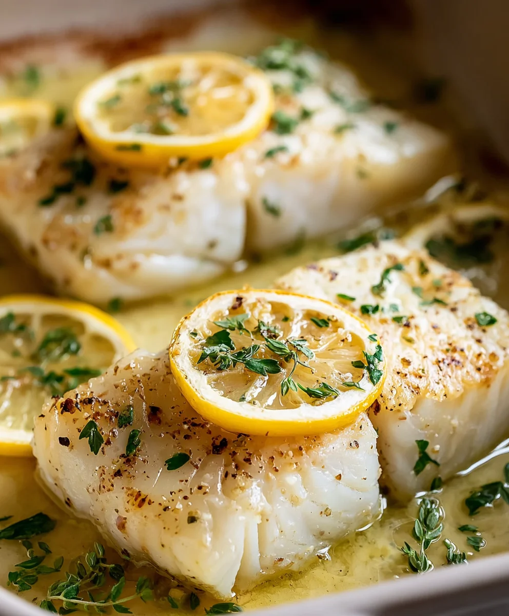 Lemon Garlic Butter Baked Cod - Easy & Delicious