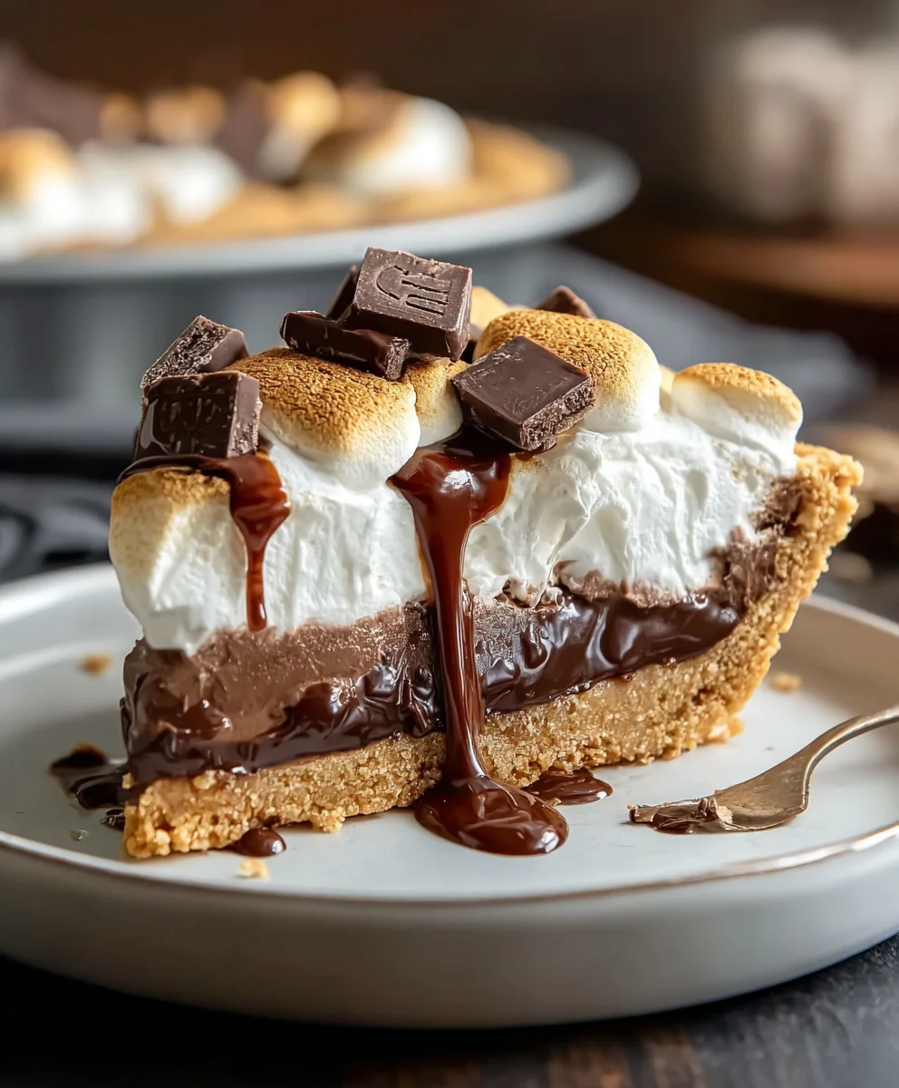 Decadent S'mores Pie Recipe - Easy Chocolate Grabeef ham Treat