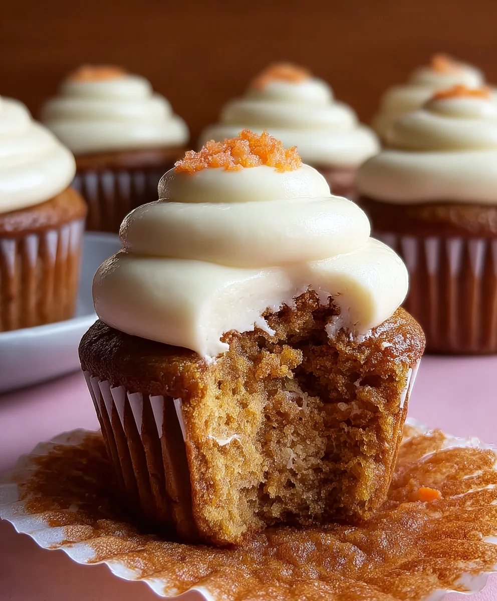 Carrot Cheesecake Cupcakes-Decadent Dessert
