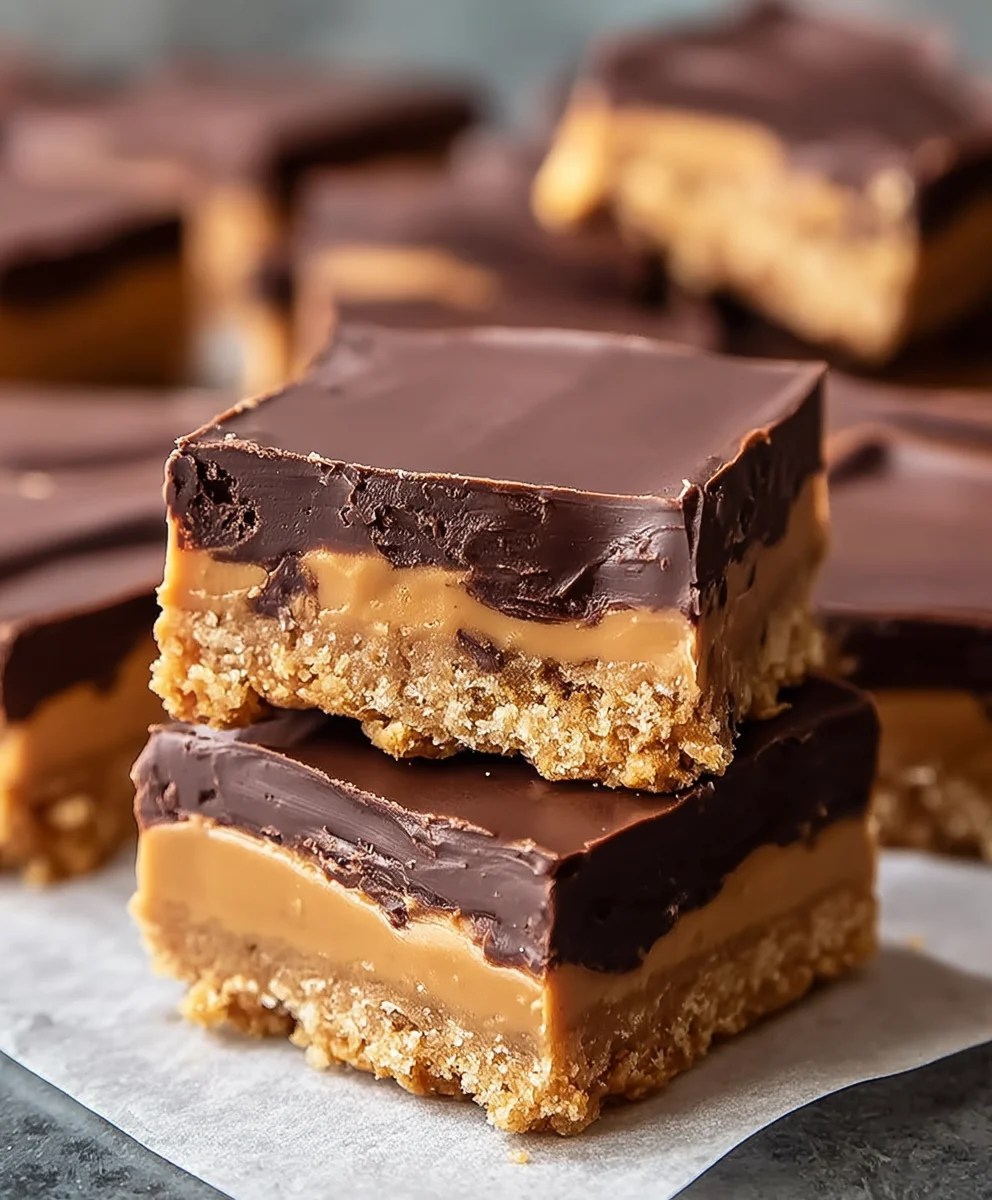 Decadent Chocolate Peanut Butter Bars-Easy Recipe