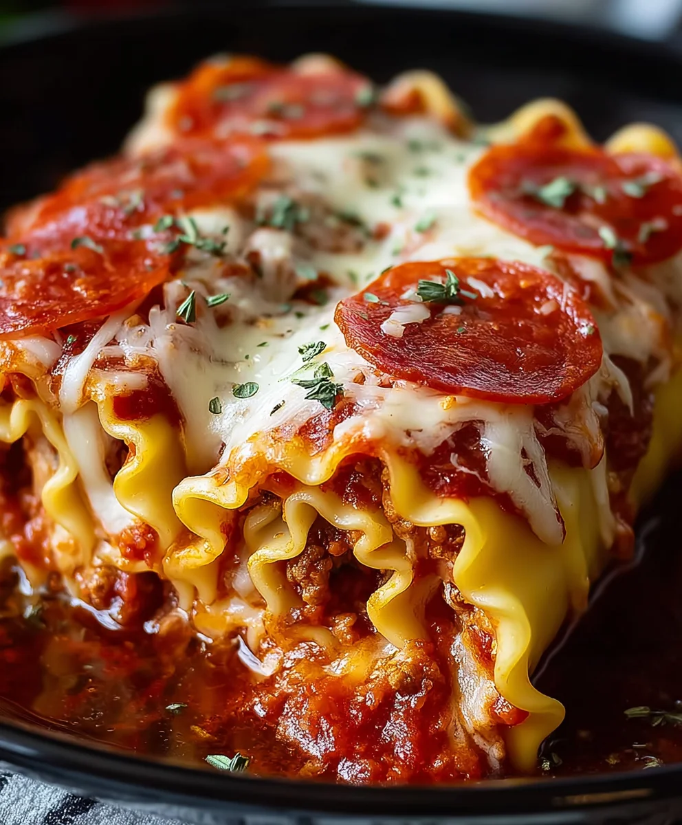 Beef Beef Pepperoni Lasagna Roll Ups - Delicious Recipe