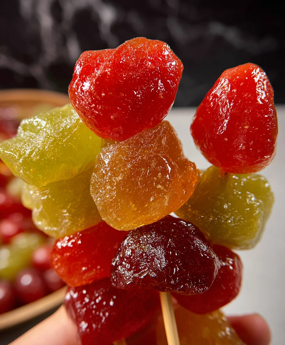 Easy Tanghulu Recipe-Chinese Candied Fruit Fun
