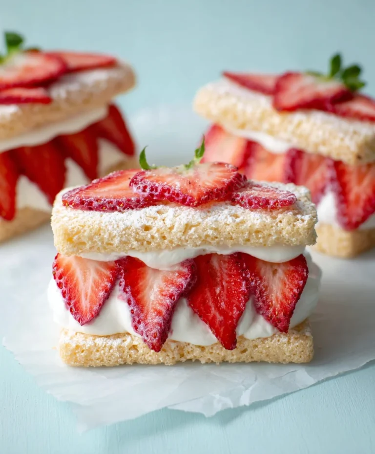 Strawberry Cream Sandwiches-Easy & Delicious Treat