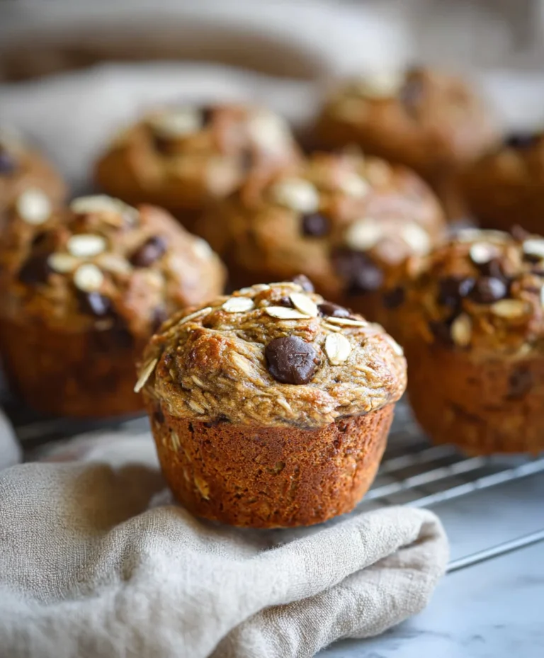 Healthy Banana Oatmeal Muffins Chocolate Chip – Easy Recipe
