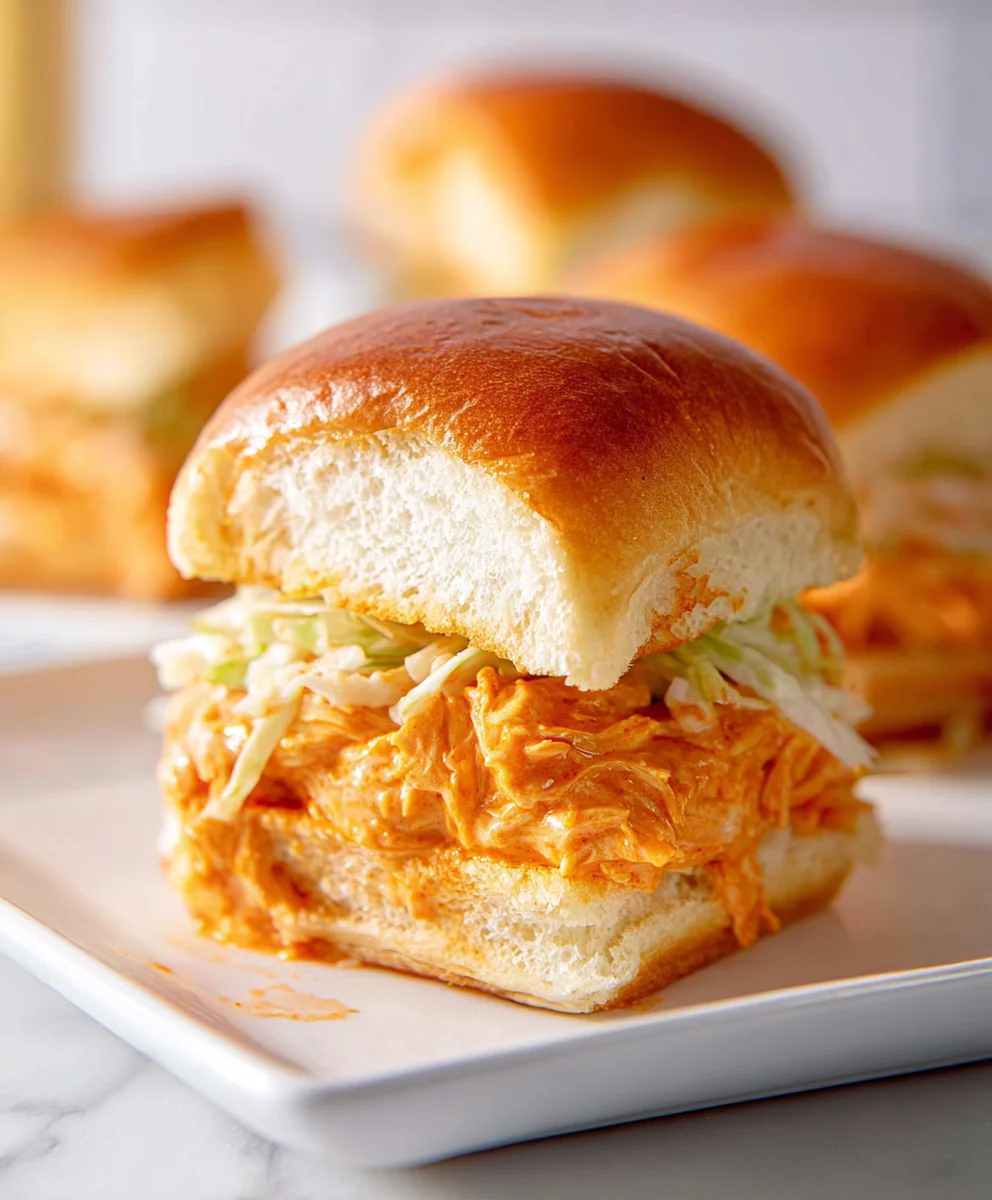 Spicy Buffalo Chicken Sliders Easy Recipe