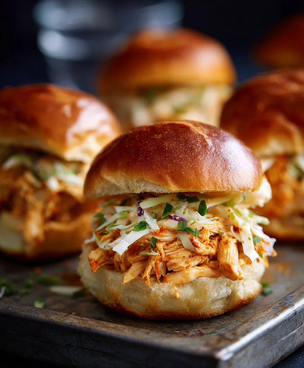 Easy Bang Bang Chicken Sliders Recipe-Quick & Flavorful