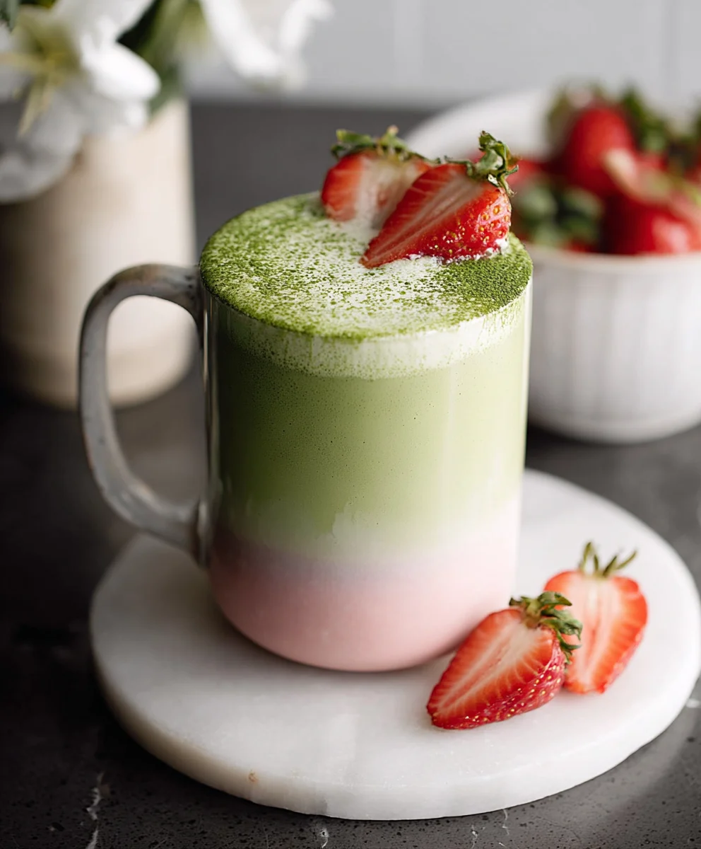 Strawberry Matcha Latte Recipe- Refreshing Delight