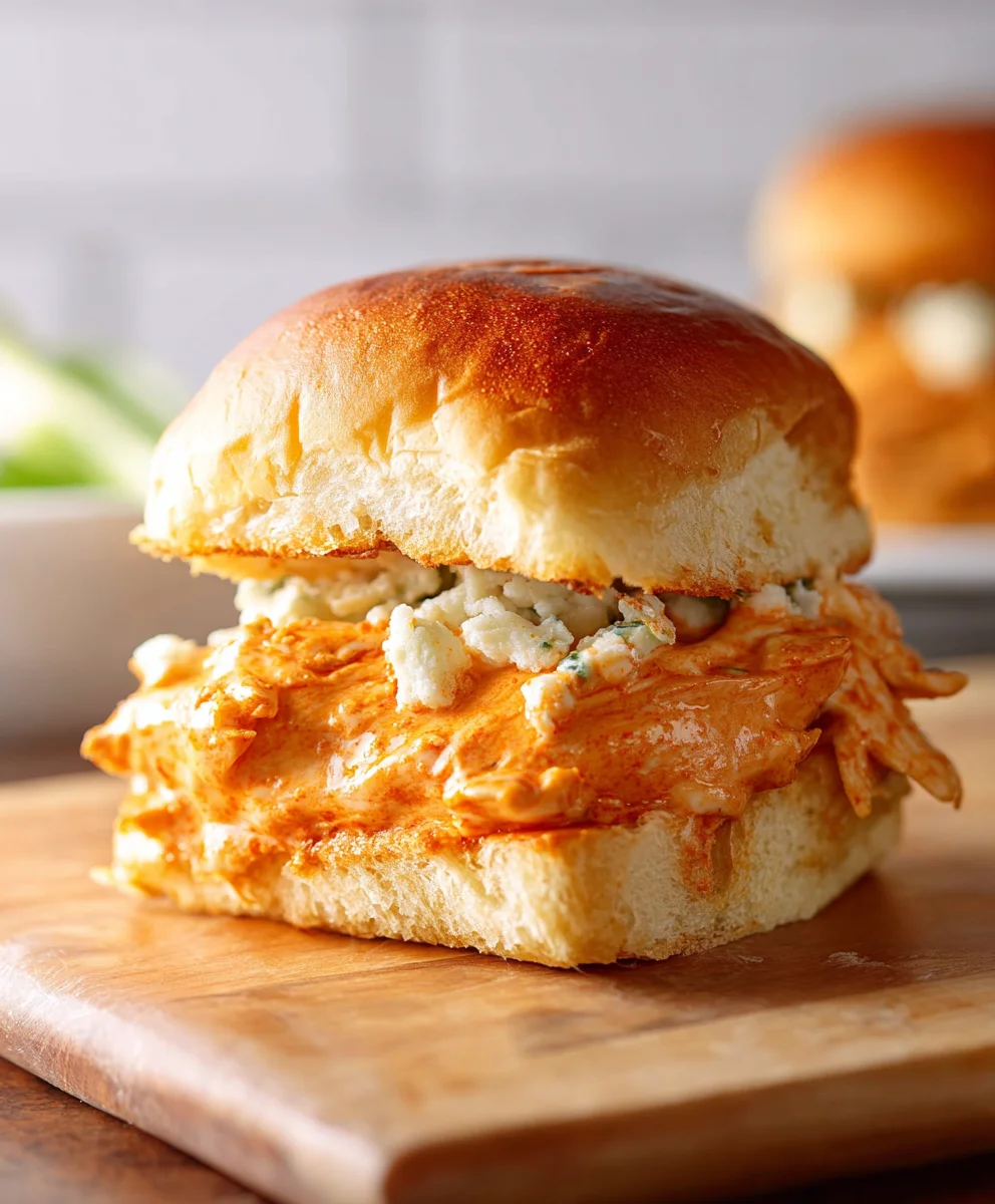 Spicy Buffalo Chicken Sliders Easy Recipe