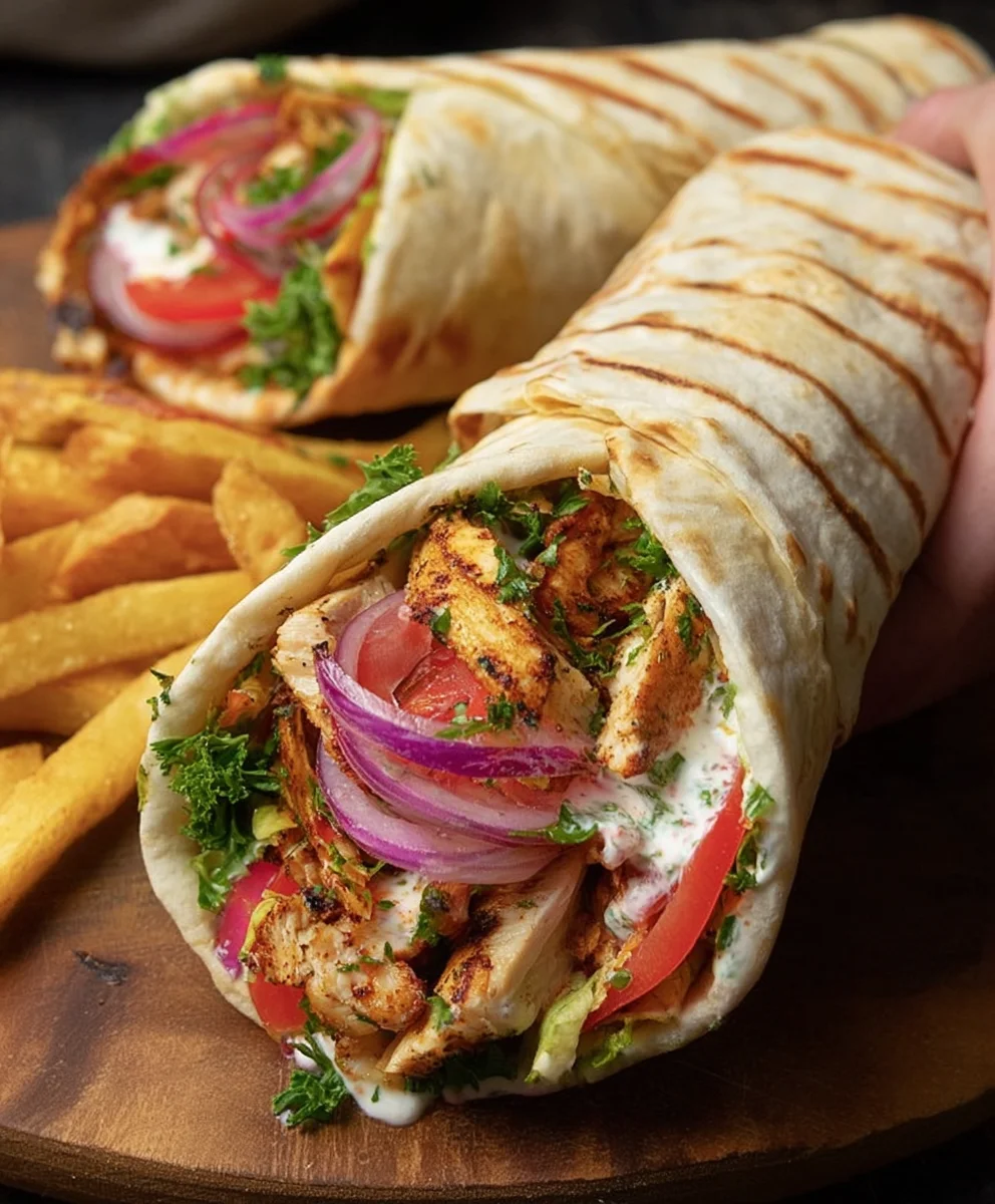 Easy Chicken Shawarma Wrap Recipe-Quick & Delicious