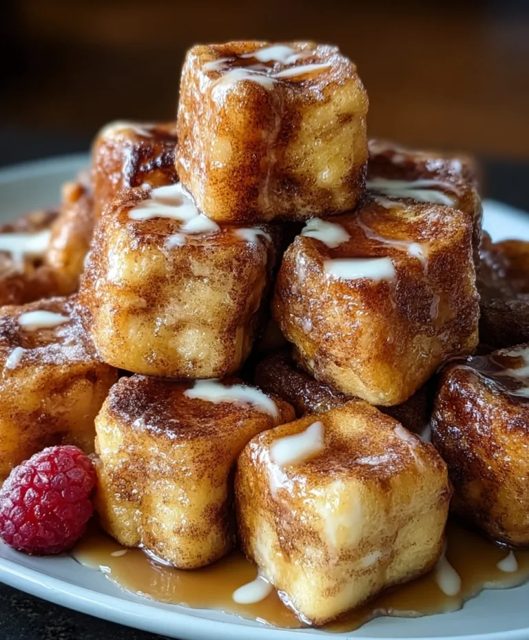 Cinnamon Roll French Toast Bites-Easy Sweet Breakfast