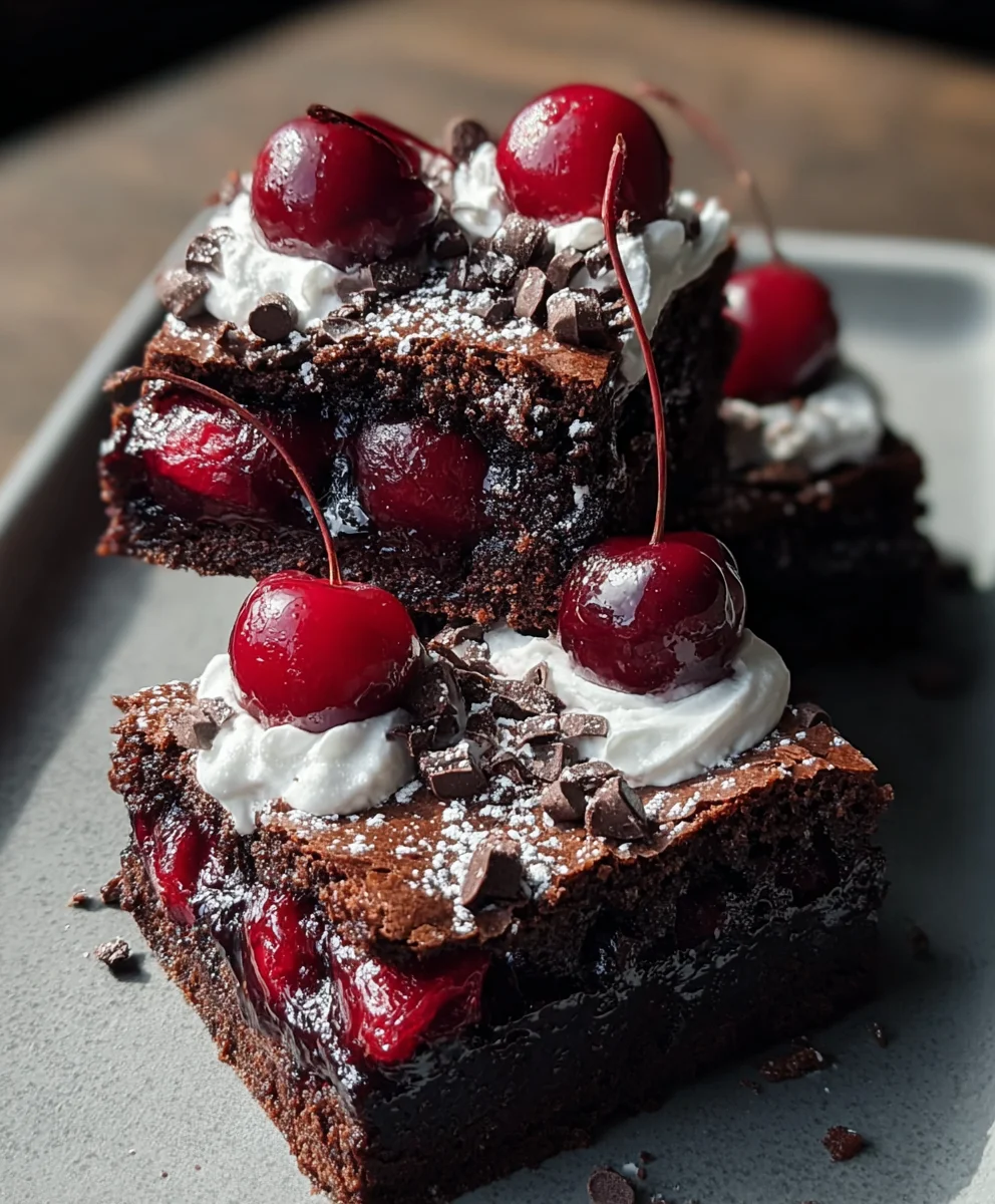 Small Batch Black Forest Brownies-Decadent Dessert