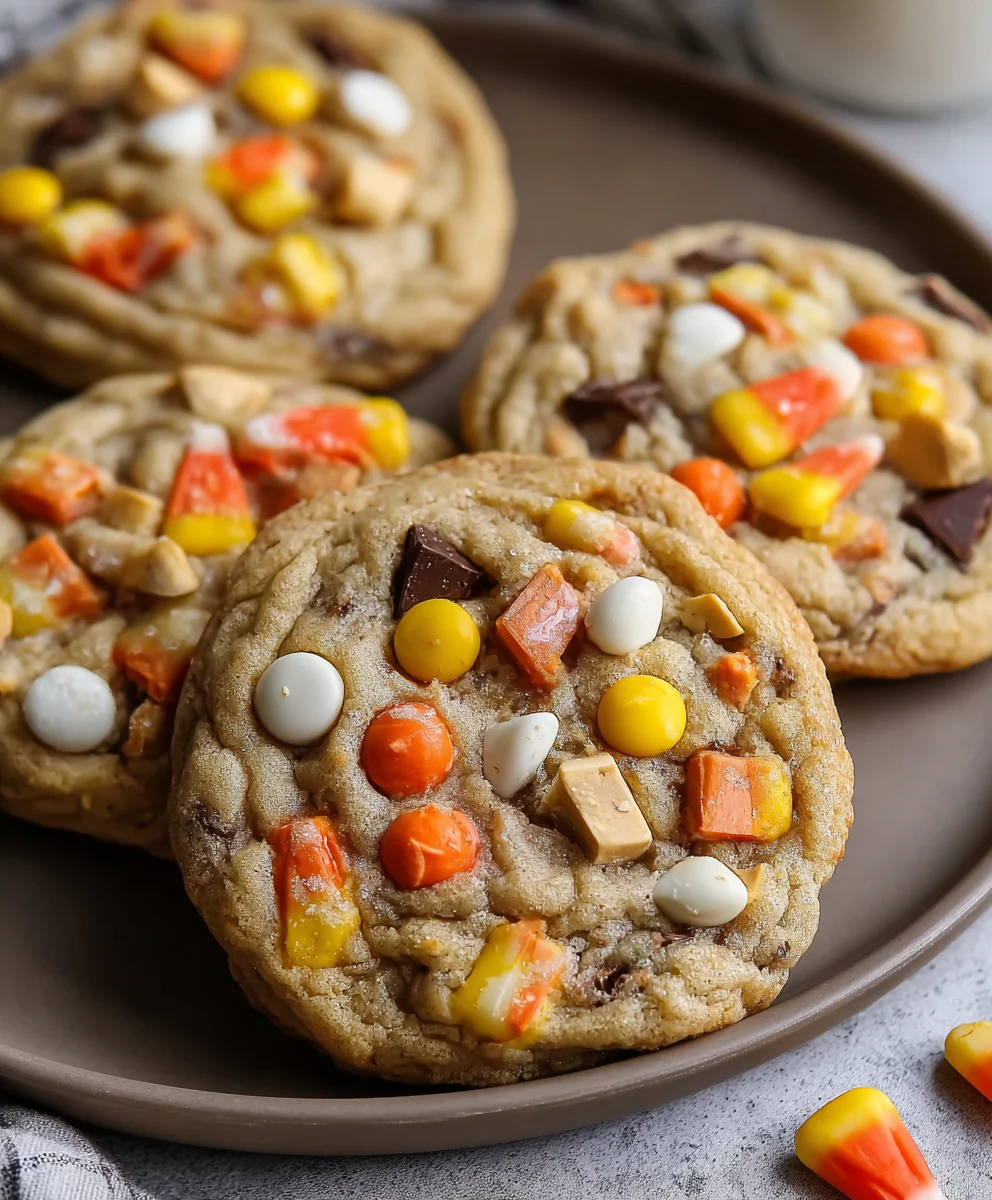 Candy Corn Trail Mix Cookies Recipe