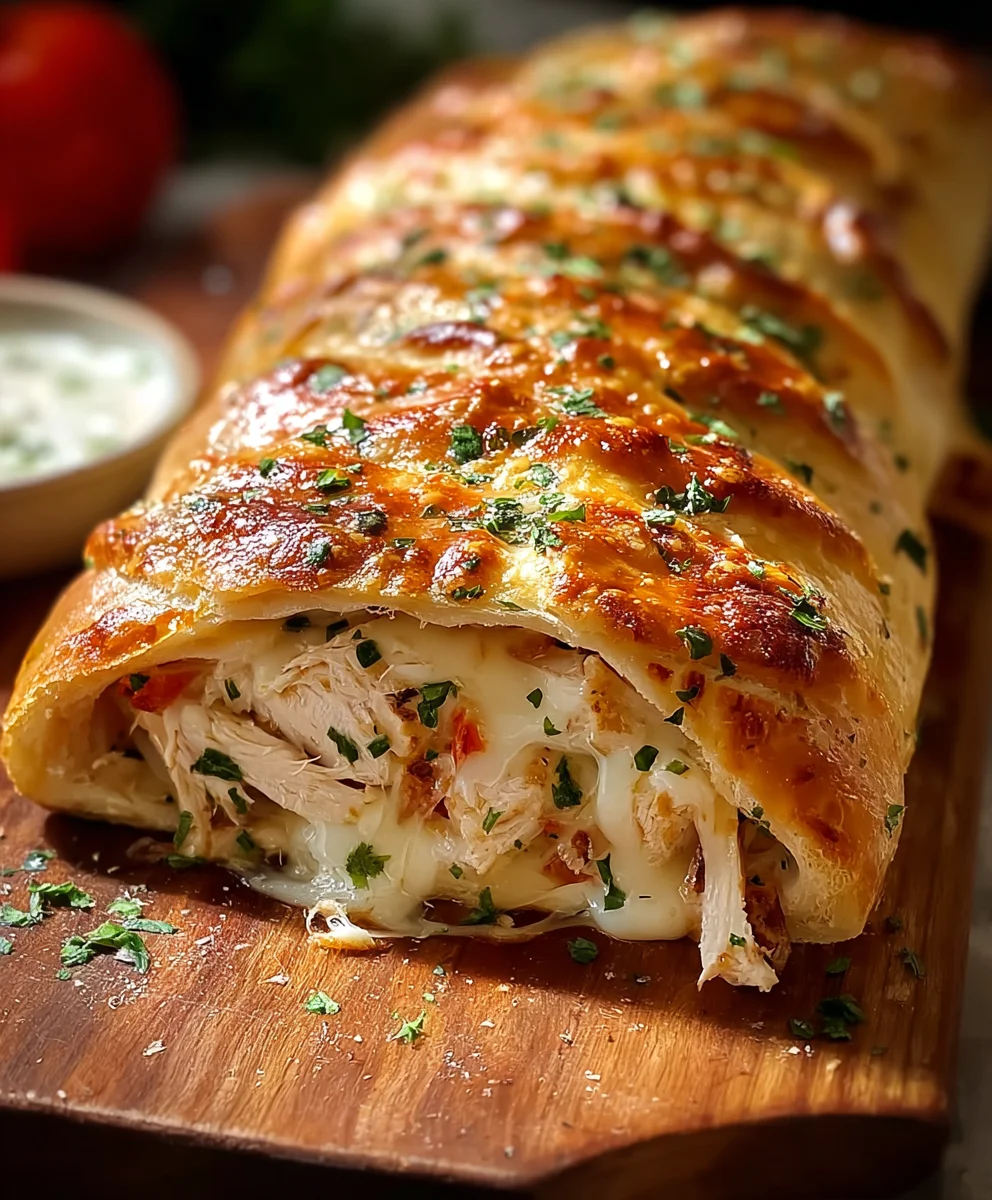 Easy Chicken Ranch Stromboli Recipe - Delicious & Quick