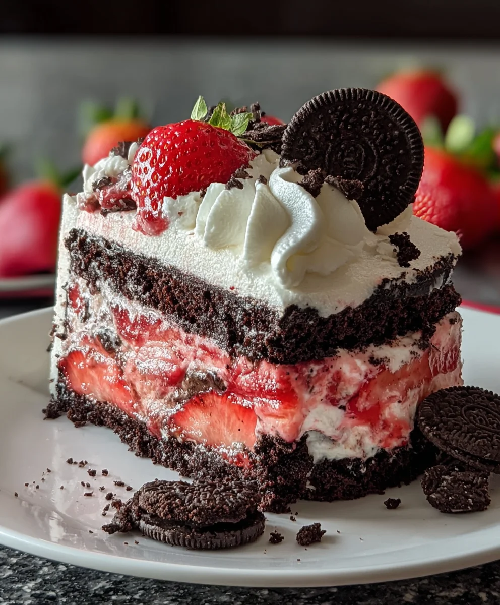 Strawberry Oreo Cake Recipe-Easy & Delicious Dessert