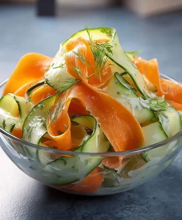 Carrot and Cucumber Ribbon Salad