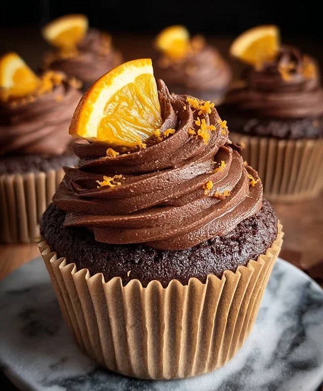 Orange Chocolate Cupcakes