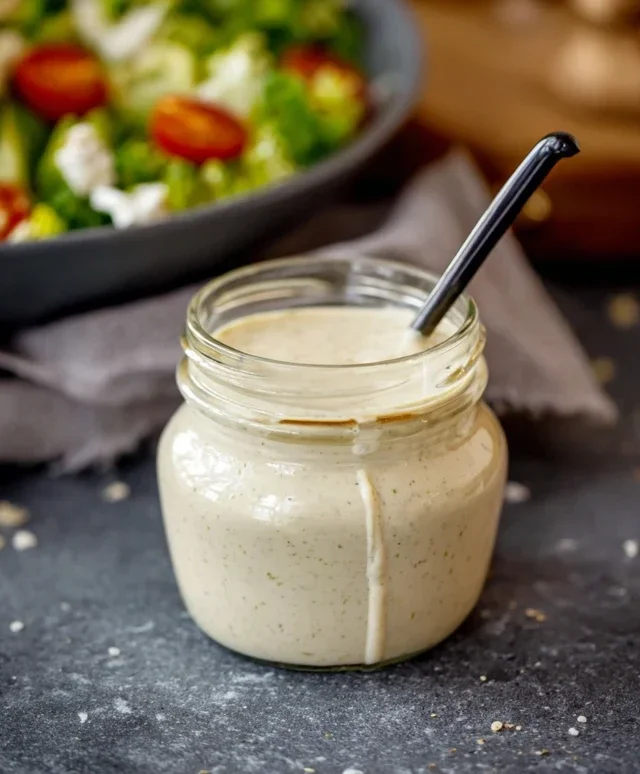 Homemade Creamy Caesar Salad Dressing