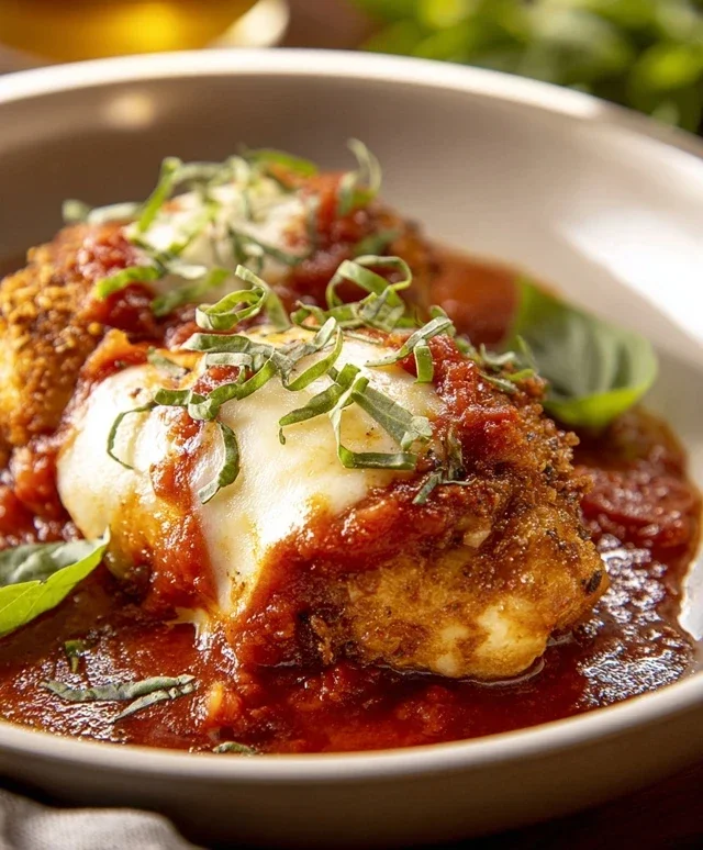 Stuffed Chicken Parmesan Dish